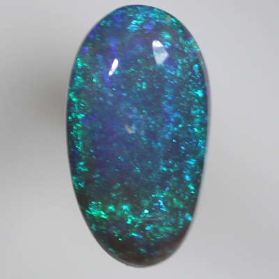 SOLID SEMI BLACK OPAL Bright green and purple sparkles